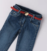 jeans denim + cintura bambina